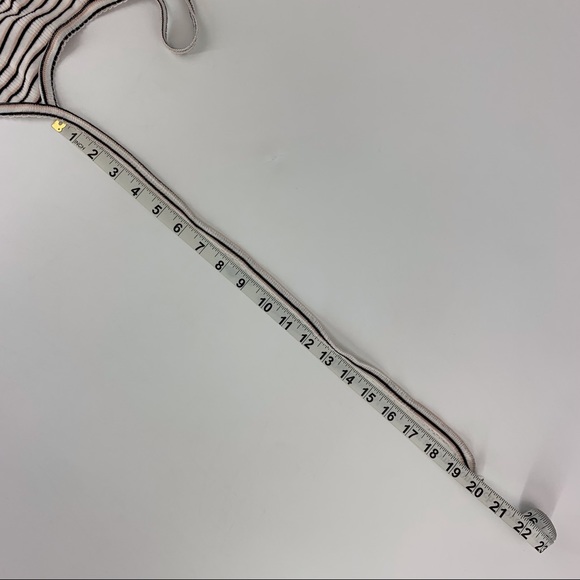 American Eagle Outfitters NWOT Striped Ribbed Knit Halter Top, Large - Picture 14 of 16